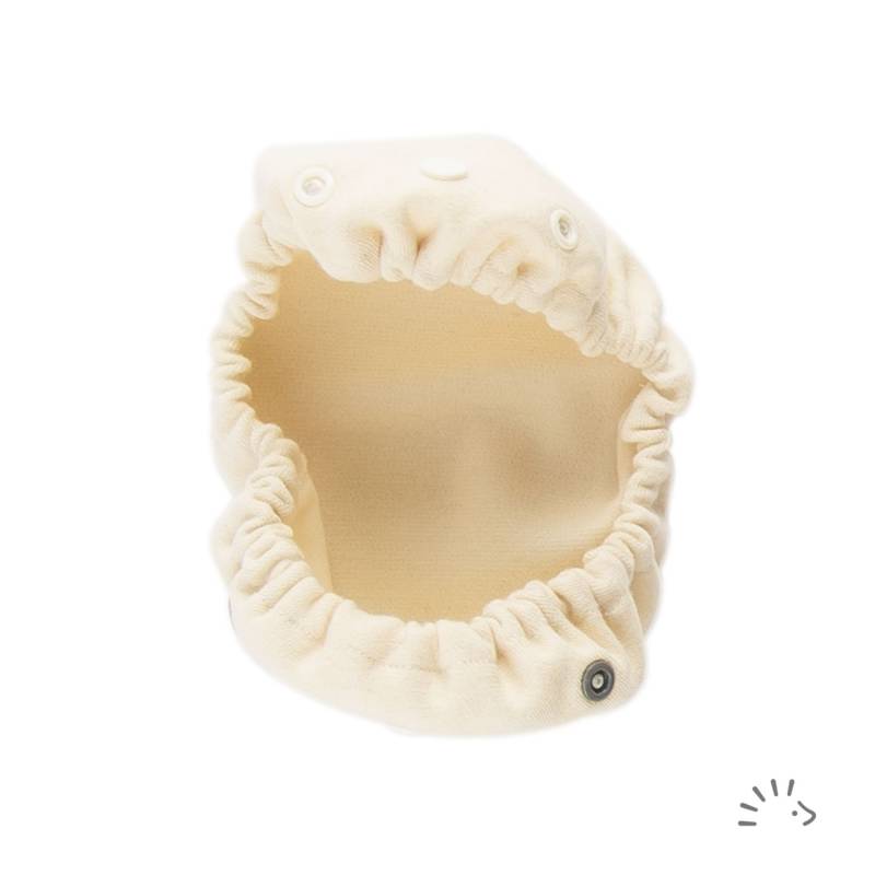 Popolini Easyfree Wanne/Innenwindel aus Wolle - Ecru M (5 - 10 kg) von Popolini