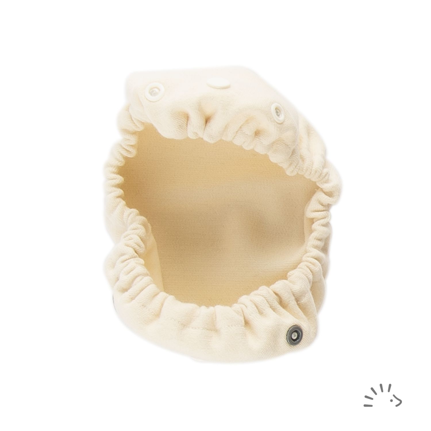 Popolini Easyfree Wanne/Innenwindel aus Wolle - Ecru M (5 - 10 kg) von Popolini