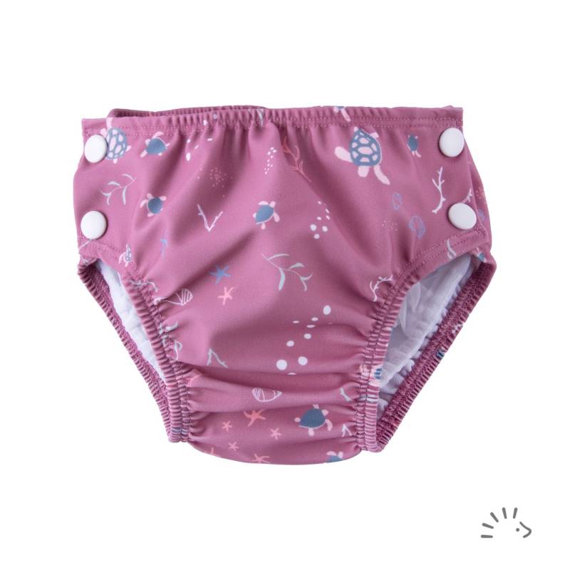Popolini Schwimmwindel  - Größe S (3-9 kg) Turtle Mauve von Popolini