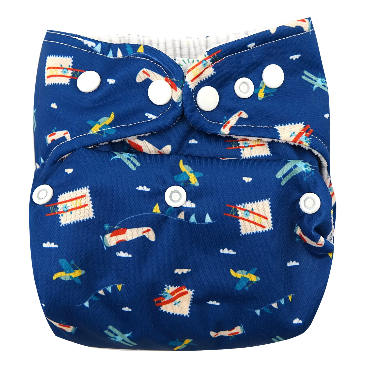 Popolini Snap2Fit Überhose One Size - Blue Planes von Popolini