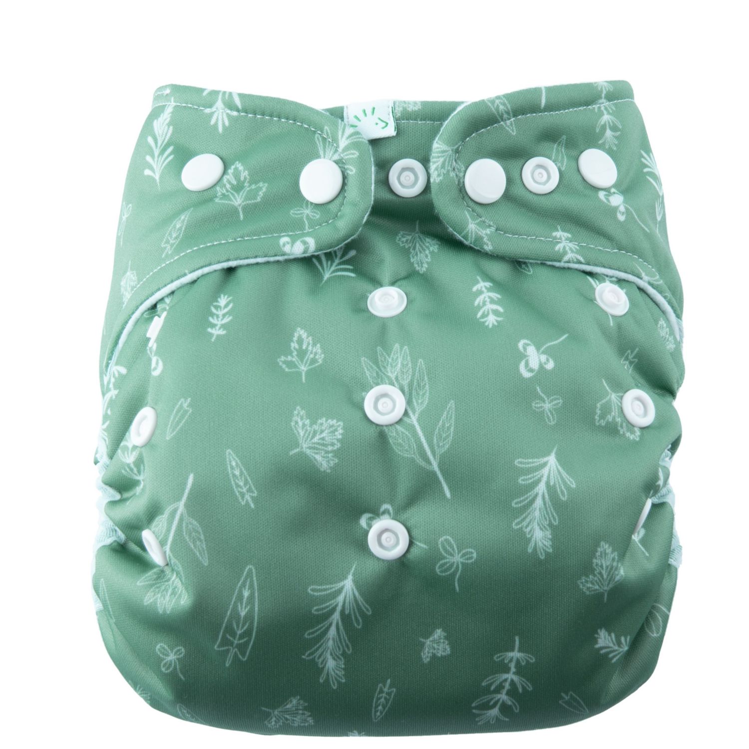Popolini Snap2Fit Überhose One Size - Green Leaves von Popolini