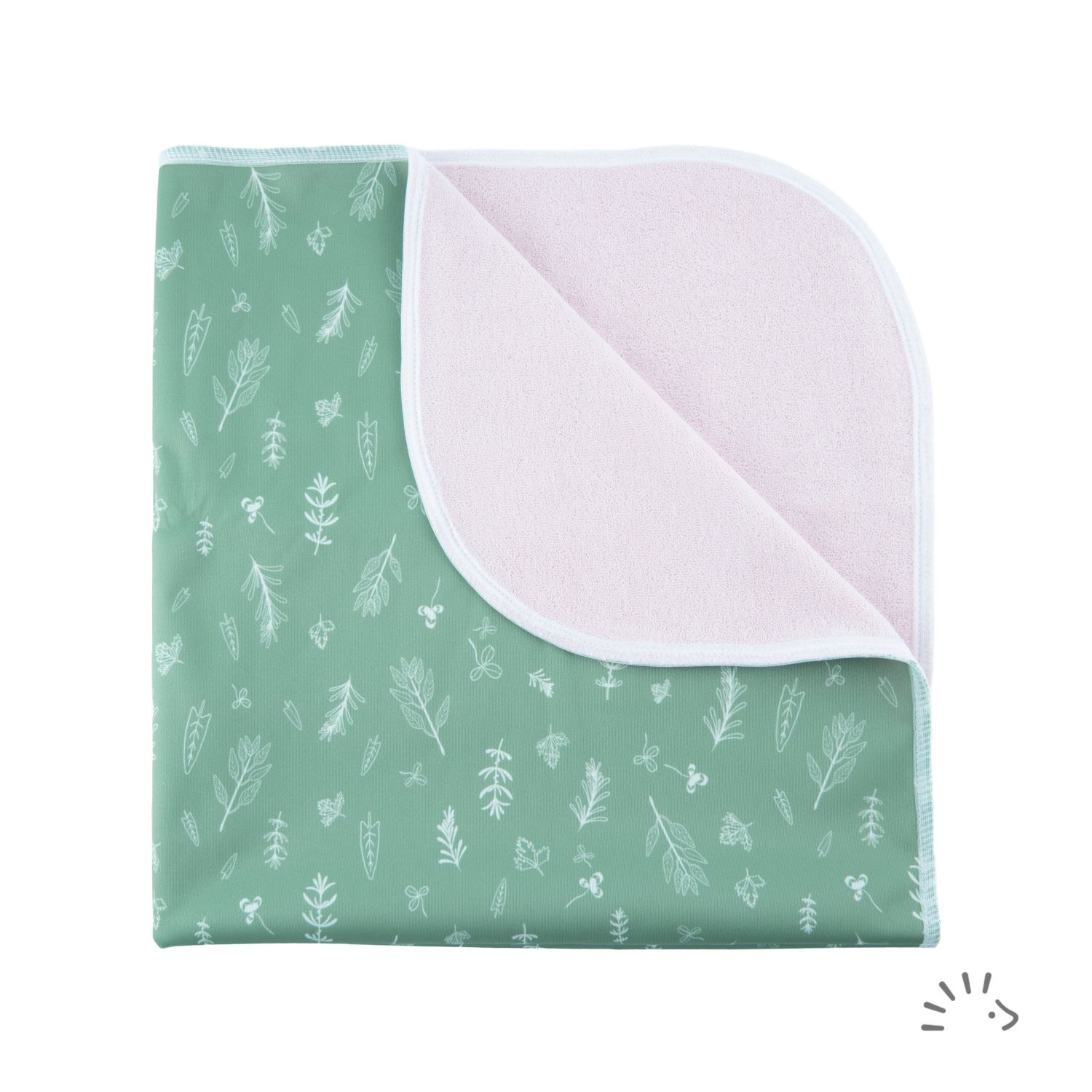 Popolini Wickelunterlage - Green Leaves von Popolini