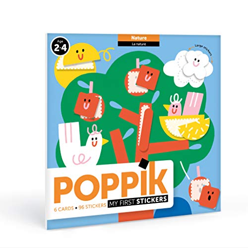 Poppik BABY005 Erste Aufkleber: Natur ab 2 Jahren, Lernposter Kit von Poppik