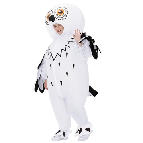 Aufblasbares Kostüm, Eulen-Adler-Kostüm, aufblasbares Kostüm für Erwachsene und Kinder, Halloween-Kostüme, für Männer und Frauen, lustige Kostümparty (Kinder) von Poptrend