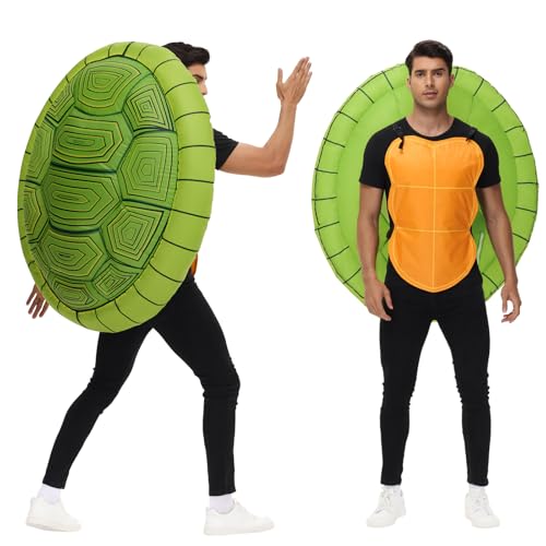Poptrend Aufblasbare Schildkröte Kostüme Schildkrötenkostüm für Erwachsene Kinder, Schildkröten Halloweenkostüme für Männer und Frauen, aufblasbare Kostüme, lustige Kostümpartykostüme (Erwachsene) Poptrend Aufblasbare Schildkröte Kostüme Schildkrötenkostüm für Erwachsene Kinder, Schildkröten Halloweenkostüme für Männer und Frauen, aufblasbare Kostüme, lustige Kostümpartykostüme (Erwachsene) von Poptrend