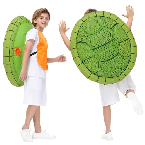 Poptrend Aufblasbare Schildkröte Kostüme Schildkrötenkostüm für Erwachsene Kinder, Schildkröten Halloweenkostüme für Männer und Frauen, aufblasbare Kostüme, lustige Kostümpartykostüme (Kinder) Poptrend Aufblasbare Schildkröte Kostüme Schildkrötenkostüm für Erwachsene Kinder, Schildkröten Halloweenkostüme für Männer und Frauen, aufblasbare Kostüme, lustige Kostümpartykostüme (Kinder) von Poptrend