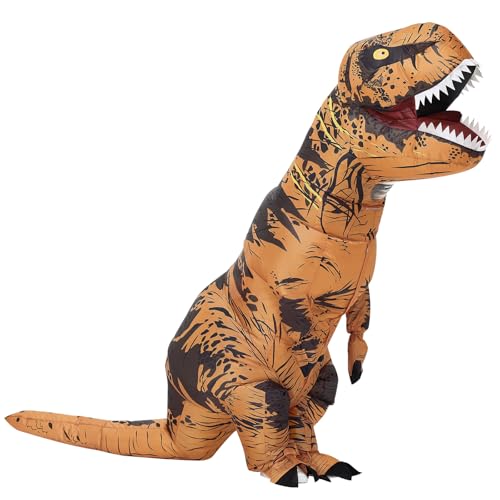 Poptrend Aufblasbares Dinosaurier-Kostüm für Erwachsene und Kinder, T-Rex-Dinosaurier-Kostüm, lustiges Halloween-Dinosaurier-Kostüm, Party, Cosplay, Fasching, Herren, Damen, Partykostüme (Jugendliche) Poptrend Aufblasbares Dinosaurier-Kostüm für Erwachsene und Kinder, T-Rex-Dinosaurier-Kostüm, lustiges Halloween-Dinosaurier-Kostüm, Party, Cosplay, Fasching, Herren, Damen, Partykostüme (Jugendliche) von Poptrend