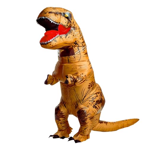 Poptrend Aufblasbares Dinosaurier-Kostüm für Erwachsene und Kinder, T-Rex-Dinosaurier-Kostüm, lustiges Halloween-Dinosaurier-Kostüm, Party, Cosplay, Kostüm, Herren, Damen, Party-Kostüme (Erwachsene) Poptrend Aufblasbares Dinosaurier-Kostüm für Erwachsene und Kinder, T-Rex-Dinosaurier-Kostüm, lustiges Halloween-Dinosaurier-Kostüm, Party, Cosplay, Kostüm, Herren, Damen, Party-Kostüme (Erwachsene) von Poptrend
