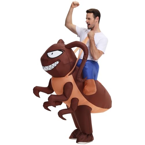 Poptrend Aufblasbares Kakerlakenkostüm, Kakerlaken-Kostüm, Halloween-Kostüm für Erwachsene, Herren, Damen, für Kinder, Cosplay-Party (Erwachsene) von Poptrend