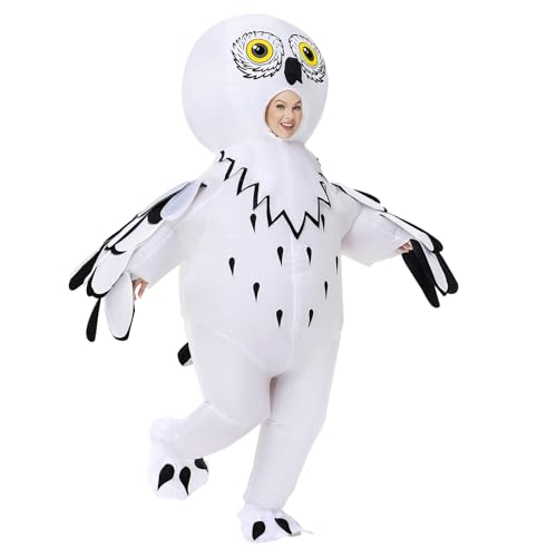 Poptrend Aufblasbares Kostüm, Eulen-Adler-Kostüm, aufblasbares Kostüm für Erwachsene und Kinder, Halloween-Kostüme, für Männer und Frauen, lustige Kostümparty (Erwachsene) von Poptrend