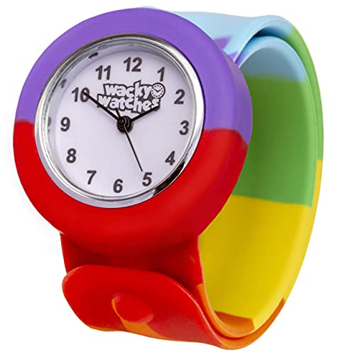 Popwatch Slapwatch Fast Fit Kinder Armbanduhr mit Silikonarmband, die Uhr lernen von Wacky Watches