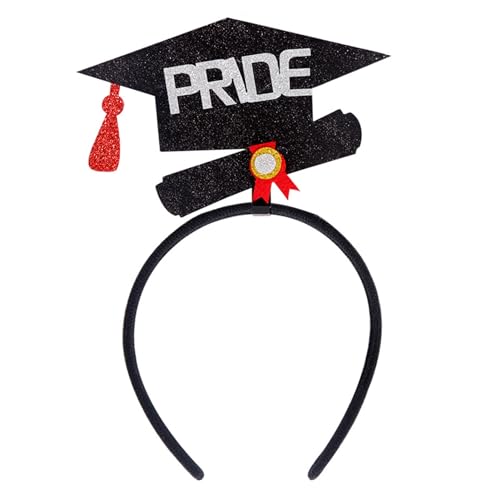 Porceosy Bachelor Hat Insert Hair Hoop Memorable Graduation Decor Graduation Hat Decor Headband Lightweight Graduation Party Decoration Selfie Props C von Porceosy