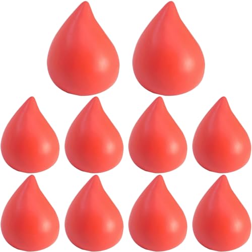 10 -pcs -Squeeze -Kugeln zum Spenden von Blut, weiche Flexible Stressbälle für Handfestigkeit, tragbare Stressabbaukugeln füllen Spannungen frei und fördern die Entspannung von Porgeel
