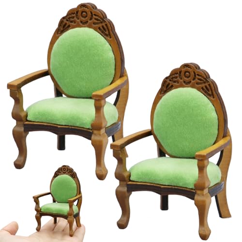2pcs Puppenhaus Stuhl 1:12 Puppenhaus Sessel 2pcs Puppenhaus Stuhl 1:12 Puppenhaus Sessel von Porgeel
