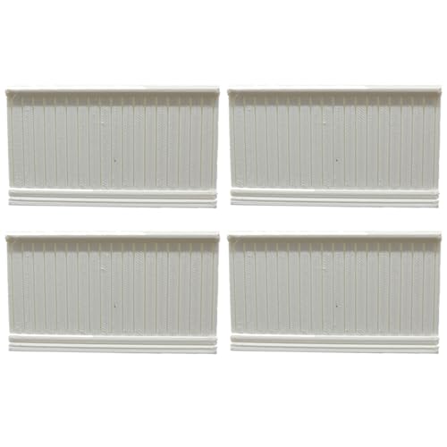 4pcs Dollhouse -Seiten 1:12 Wainscoting Panels Dollhouse Accessoires 3.7x2.1 Weiße Innenausstattung Puppenhaus Miniaturen Gegenstände für Hausdekoration 4pcs Dollhouse -Seiten 1:12 Wainscoting Panels Dollhouse Accessoires 3.7x2.1 Weiße Innenausstattung Puppenhaus Miniaturen Gegenstände für Hausdekoration von Porgeel
