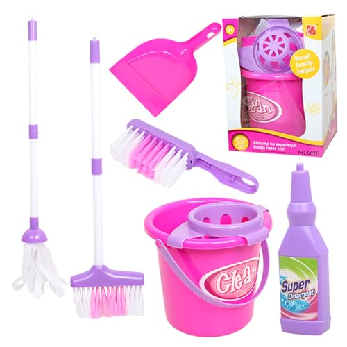 6pcs/Set Kleinkindreinigungsset Plastik Kinder Reinigung Spielzeug Kleiner Besen und Mop -Werkzeuge für Haushalt, tun Sie vor, perfekt für Mädchen und Jungen zu Spielen 6pcs/Set Kleinkindreinigungsset Plastik Kinder Reinigung Spielzeug Kleiner Besen und Mop -Werkzeuge für Haushalt, tun Sie vor, perfekt für Mädchen und Jungen zu Spielen von Porgeel