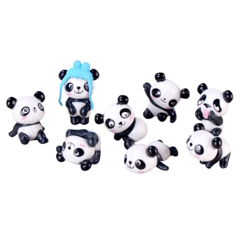 8pcs Mini Panda Toy Panda Cake Topper Mini Panda Geschenk Feengartenzubehör Gartenminiaturen von Porgeel