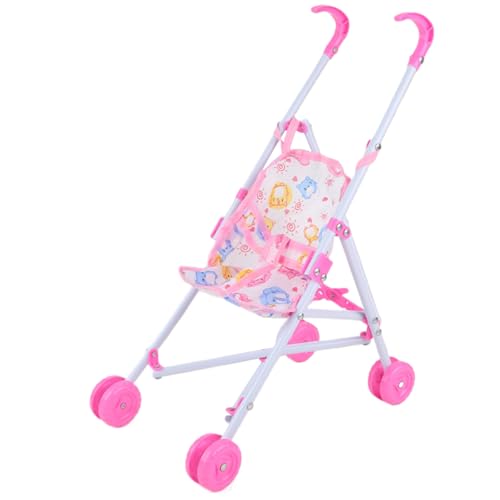Babypuppenwagen Kinderwagen Soft Grip Griff Puppenwagen Klappende Baby Kinderwagen für Puppen mit Sicherheitsgurt Spielzeug Trep Play Geschenke für Mädchen Kinder im Alter von 3+ rot Babypuppenwagen Kinderwagen Soft Grip Griff Puppenwagen Klappende Baby Kinderwagen für Puppen mit Sicherheitsgurt Spielzeug Trep Play Geschenke für Mädchen Kinder im Alter von 3+ rot von Porgeel