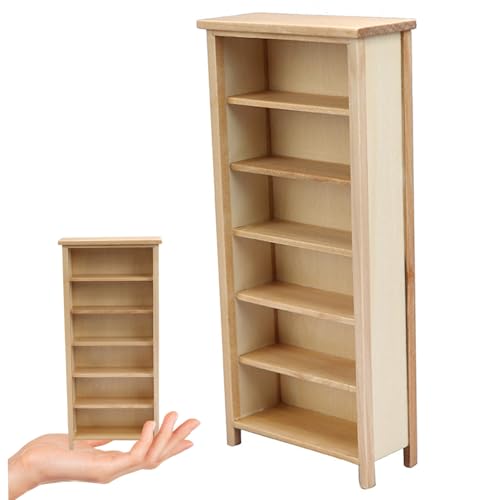 Dollhouse -Bücherregal, 1:12 Skala 6 Tier Dollhouse -Buchregal, Holz leeres Miniatur -Bücherregal, DIY Friendly Möbel für Liebhaber Dollhouse -Bücherregal, 1:12 Skala 6 Tier Dollhouse -Buchregal, Holz leeres Miniatur -Bücherregal, DIY Friendly Möbel für Liebhaber von Porgeel