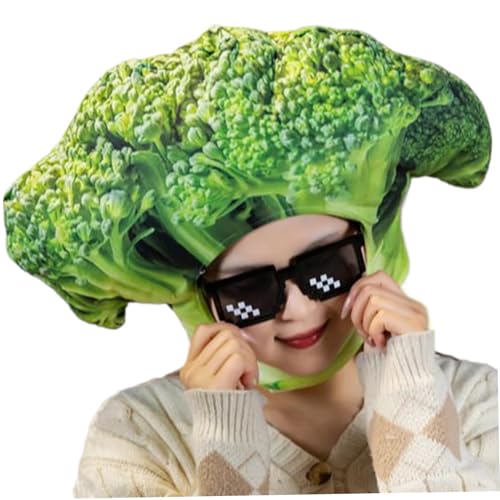 Halloween Fruchtkostüm süße Brokkoli -Formfruchthut gefüllt Plüsch Funny Hut Brokkoli Kostüm Kopfbedeckung für Halloween Cosplay -Party, Dress -up -Foto -Requisite Halloween Fruchtkostüm süße Brokkoli -Formfruchthut gefüllt Plüsch Funny Hut Brokkoli Kostüm Kopfbedeckung für Halloween Cosplay -Party, Dress -up -Foto -Requisite von Porgeel