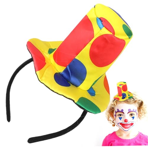 Jester Hut Haarzubehör, lustige Stirnbänder mit farbenfrohen Clownhut Haar Hoop Lustige Party Clown Kostüm für Mädchen Kleider Haarzubehör für Party, Bühnenperformance Jester Hut Haarzubehör, lustige Stirnbänder mit farbenfrohen Clownhut Haar Hoop Lustige Party Clown Kostüm für Mädchen Kleider Haarzubehör für Party, Bühnenperformance von Porgeel