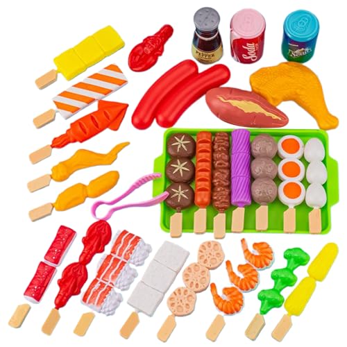 Kids Grill Playset, 29pcs / Set Plastikkinder Kinder BBQ Grill Playset, Spielen Essen, frühe pädagogische interaktive gefälschte Food -Spielzeuge für Jungen Mädchen 3+ Kids Grill Playset, 29pcs / Set Plastikkinder Kinder BBQ Grill Playset, Spielen Essen, frühe pädagogische interaktive gefälschte Food -Spielzeuge für Jungen Mädchen 3+ von Porgeel
