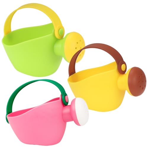 Kleinkindwässerung, 3pcs Plastikspielzeugwässerung mit Sprinkler, 3,5x4.7 klein für Kinder, Bildungsstrand Sandspielzeug für Duschgarten Innen im Freien im Freien von Porgeel
