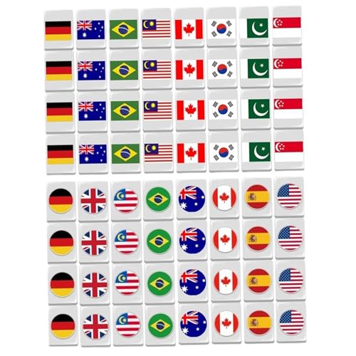 Mahjong Game Set 30mm Flag -Muster Mahjong Fliesen Set mit 64 Fliesen, Wiederverwendbare lustige Fliesen für Party, Bar, Zuhause, Festivalfeiern, Nationalflaggenstil Mahjong Game Set 30mm Flag -Muster Mahjong Fliesen Set mit 64 Fliesen, Wiederverwendbare lustige Fliesen für Party, Bar, Zuhause, Festivalfeiern, Nationalflaggenstil von Porgeel