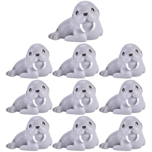 Porgeel 10pcs Walross Spielzeug, Sea Walrus Figuren Tierstatue, Wasserspielzeug Fischsammlung Spielzeug Synthetische Harz -Meer Tiere Geschenk für Familie, Freund und Kollegen Porgeel 10pcs Walross Spielzeug, Sea Walrus Figuren Tierstatue, Wasserspielzeug Fischsammlung Spielzeug Synthetische Harz -Meer Tiere Geschenk für Familie, Freund und Kollegen von Porgeel
