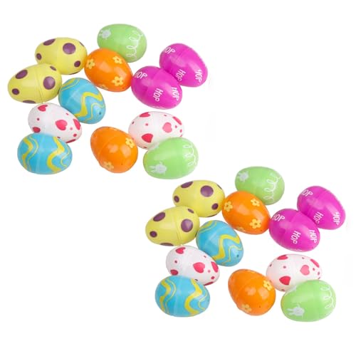 Porgeel 24pcs Ostereier, farbenfrohe realistische Plastikeier, gefälschter Hühnchen -Osterkorb, künstliches leeres, Spielen Sie Kunstei für DIY -Handwerk, Party, Heimatkoration Porgeel 24pcs Ostereier, farbenfrohe realistische Plastikeier, gefälschter Hühnchen -Osterkorb, künstliches leeres, Spielen Sie Kunstei für DIY -Handwerk, Party, Heimatkoration von Porgeel