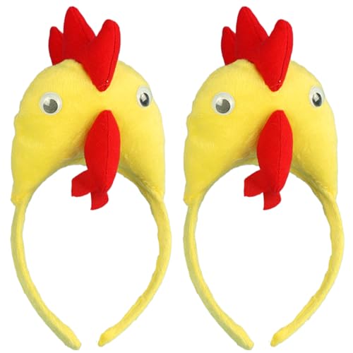 Porgeel 2pcs Hühnchen Stirnband süße lustige Hühnerhut kostenlose Größe Dekorative Rooster Hut Hühnchen Stirnbänder für Dress -up -Partybühne Porgeel 2pcs Hühnchen Stirnband süße lustige Hühnerhut kostenlose Größe Dekorative Rooster Hut Hühnchen Stirnbänder für Dress -up -Partybühne von Porgeel