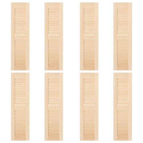 Porgeel 8pcs Dollhouse Fenster Verschluss 1:12 Hölzer DIY Simulation Dollhouse Fenster Miniatur Dekorative Puppenhausmöbel von Porgeel