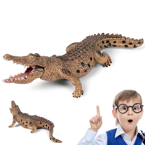 Porgeel Alligator -Spielzeugfigur, 7, 1 x 2, 8 x 2 Zoll realistische Krokodilspielzeugfigur mit beweglicher Kiefer, Plastik -Wildtier -Spielzeugfigur für Jungen und Mädchen Porgeel Alligator -Spielzeugfigur, 7, 1 x 2, 8 x 2 Zoll realistische Krokodilspielzeugfigur mit beweglicher Kiefer, Plastik -Wildtier -Spielzeugfigur für Jungen und Mädchen von Porgeel