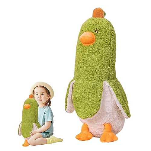 Porgeel Banana Ente süße Entenplüschspielzeug 19 69 Zoll weiche Stofftiere süßes Umarmungskissen für Mädchen Junge Grün von Porgeel