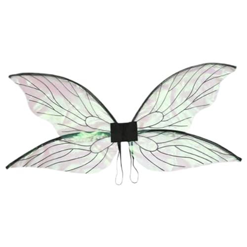 Porgeel Engelsflügel, 30x14 -Zoll -Sparklingflügel mit elastischem Riemen, farbenfrohe Feenkostüm für Dress Up Elf Cosplay Fairy Kostüm Geburtstagsfeier Porgeel Engelsflügel, 30x14 -Zoll -Sparklingflügel mit elastischem Riemen, farbenfrohe Feenkostüm für Dress Up Elf Cosplay Fairy Kostüm Geburtstagsfeier von Porgeel