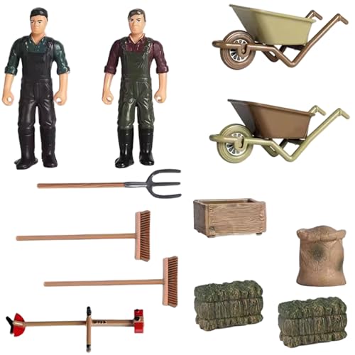Porgeel Farm Toys 12pcs/Set Simulation Realistische Landwirte Figuren Miniature Britains Farm Spielzeugszenenzubehör kleine pädagogische Spielset für Kinder Kleinkinder Porgeel Farm Toys 12pcs/Set Simulation Realistische Landwirte Figuren Miniature Britains Farm Spielzeugszenenzubehör kleine pädagogische Spielset für Kinder Kleinkinder von Porgeel