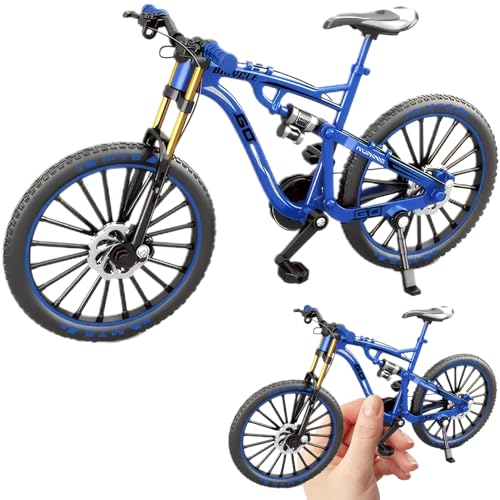 Porgeel Fingerrad 1: 8-Skalen-Simulationslegierung Finger BMX Spielzeug Interactive Mini BMX Bike mit beweglicher Teil faltbar mit schockabsorbierender Dekoration für Kinder und Sammler von Porgeel