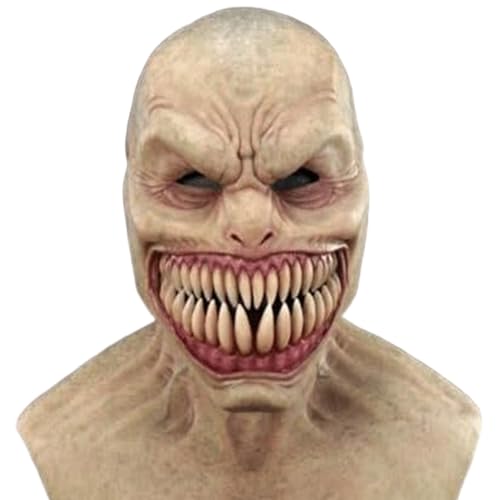 Porgeel Halloween Maske realistische Silikon Gruselmaske Halloween Dekorationen für Erwachsene Karnevalskostümparty Spukhaus von Porgeel