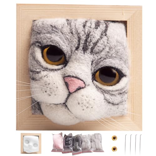 Porgeel Nadel -Filzen -Kits DIY -Nadel -Filz -Versorgung Nadel Felting Starter Kit mit Katzenmodell Felting Foam Matte Strick -Kit für Anfänger Stil 1 Porgeel Nadel -Filzen -Kits DIY -Nadel -Filz -Versorgung Nadel Felting Starter Kit mit Katzenmodell Felting Foam Matte Strick -Kit für Anfänger Stil 1 von Porgeel