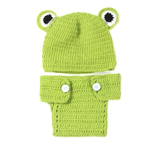Porgeel Neugeborene Babyfotografie Requisiten Kostüm niedlich grüner Froschfoto Requisiten Outfits Häkelgestrickte Kostüm mit Hut Porgeel Neugeborene Babyfotografie Requisiten Kostüm niedlich grüner Froschfoto Requisiten Outfits Häkelgestrickte Kostüm mit Hut von Porgeel