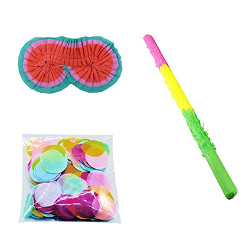 Porgeel Party Stick Set 20inch Regenbogenstock Blindfold Confetti für Geburtstagsfeier liefert Dekoration 3pcs von Porgeel