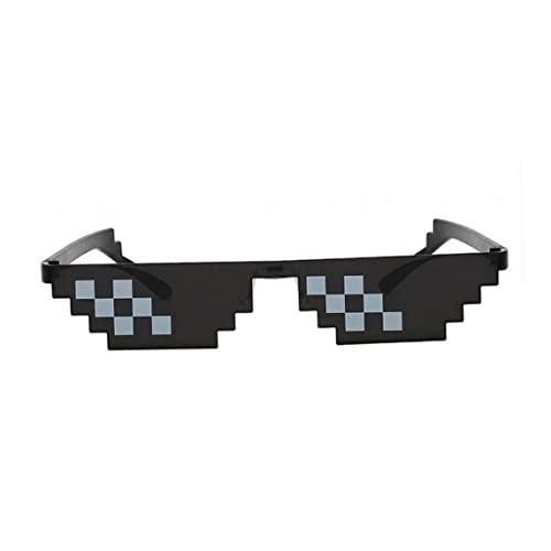 Porgeel Pixel Sonnenbrille Plastik lustige Neuheit Sonnenbrille Spielzeug Vergnügen Foto Requisiten schwarz von Porgeel