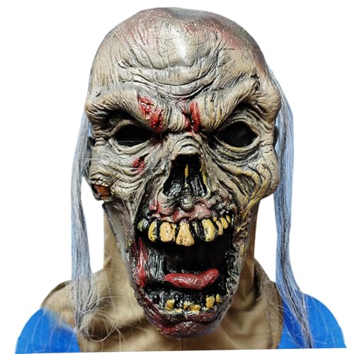 Porgeel Scary Halloween Mask, Realistic Skeleton Ghost Creepy Halloween Mask, Novelty Dressing Up for Haunted House Party Cosplay Porgeel Scary Halloween Mask, Realistic Skeleton Ghost Creepy Halloween Mask, Novelty Dressing Up for Haunted House Party Cosplay von Porgeel