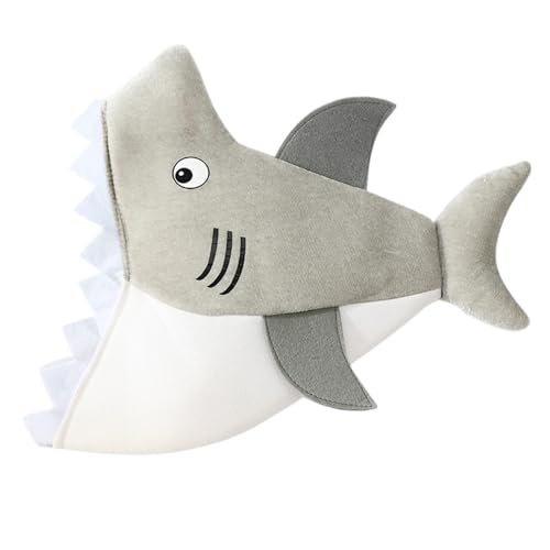 Porgeel Shark Hat Soft Breathable Shark Hats Funny Halloween Costume for Festival Theme Party Cosplay Teens & Adults von Porgeel