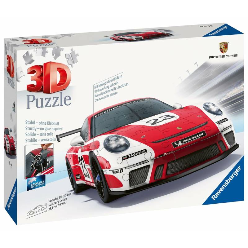 3D Puzzle Porsche 911 GT3 Cup Salzburg 152 Stücke von Porsche