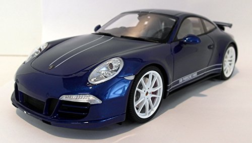 Porsche 911 (991) Carrera 4S, metallic-blau/Weiss, RHD, Modellauto, Fertigmodell, GT Spirit 1:18 von Porsche