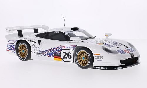 Porsche 911 GT1, No.26, 24h Le Mans, 1997, Modellauto, Fertigmodell, AUTOart 1:18 von Porsche