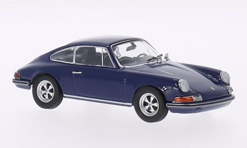 Porsche 911 S, dunkelblau, Modellauto, Fertigmodell, Schuco 1:43 von Porsche