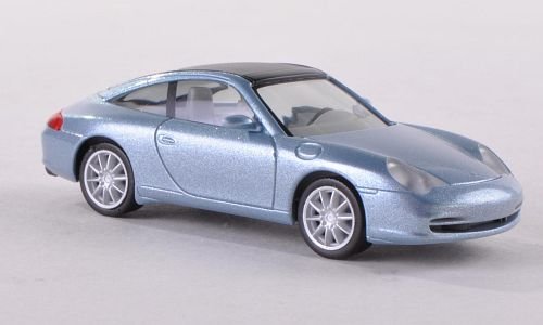 Porsche 911 Targa, met.-hell-blau, Modellauto, Fertigmodell, Herpa 1:87 von Porsche