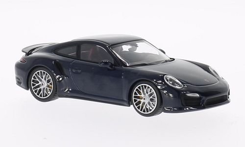 Porsche 911 Turbo S (991), met.-DKL.-blau, 2013, Modellauto, Fertigmodell, Minichamps 1:43 von Porsche